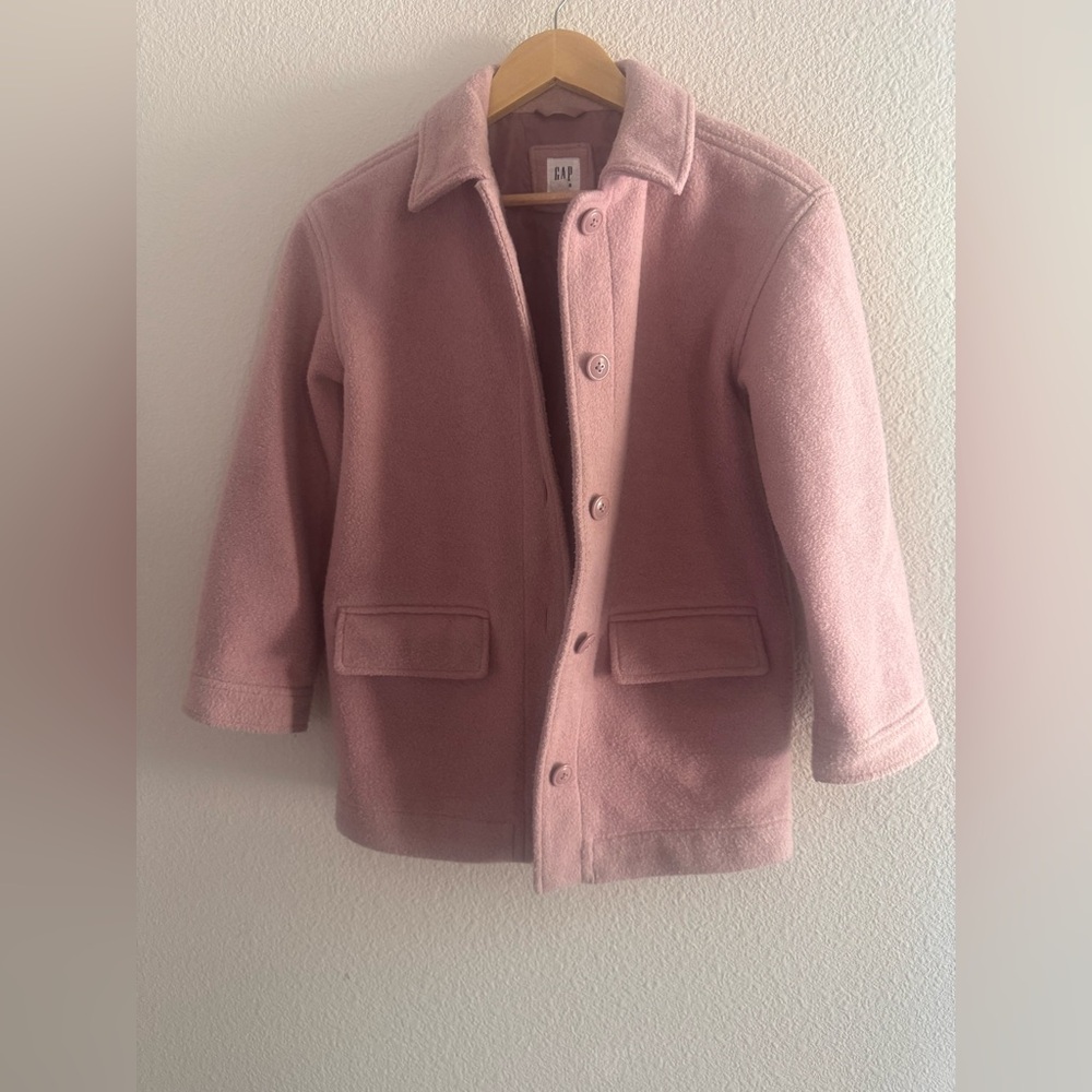 GAP kids antique rose pea coat size L